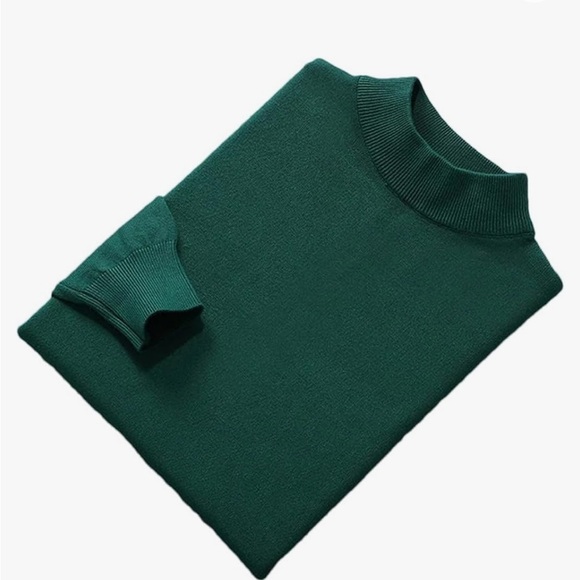 Newcome Robb Buffalo Made in Scotland Green 100% Pure Cashmere Sweater Sz 42 Men - Picture 5 of 12